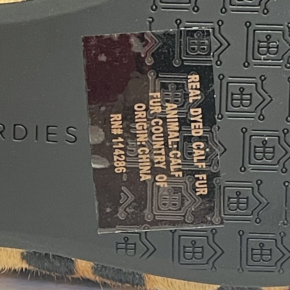 BIRDIES The Starling in Cheetah Womens 5 shoes Slipper Flat Loafer Calf Hair NIB - Picture 11 of 13